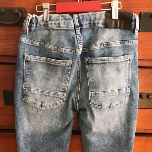 Girls Size 13/14 Light Distressed Holes Denim Jeans, H&M - Picture 10 of 14